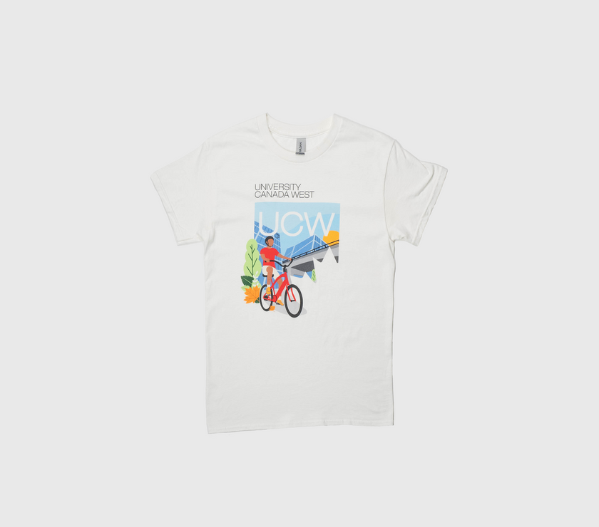 West Coast Vibes: White Biking Shirt