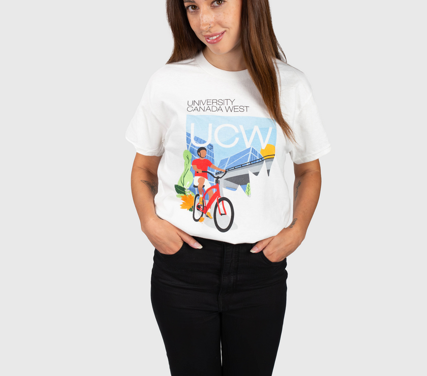 West Coast Vibes: White Biking Shirt