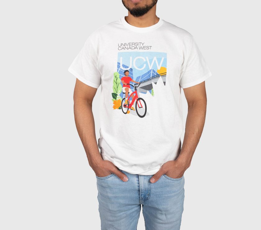 West Coast Vibes: White Biking Shirt