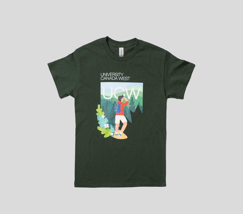 West Coast Vibes: Green Hiking Shirt