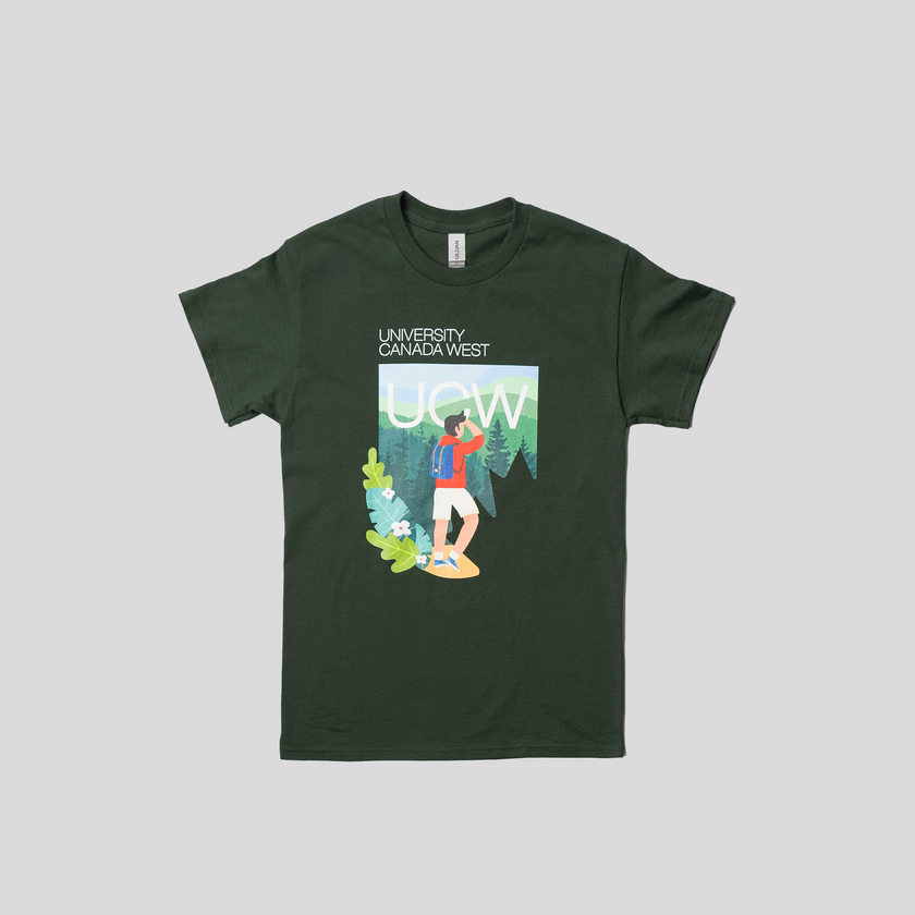 West Coast Vibes: Green Hiking Shirt