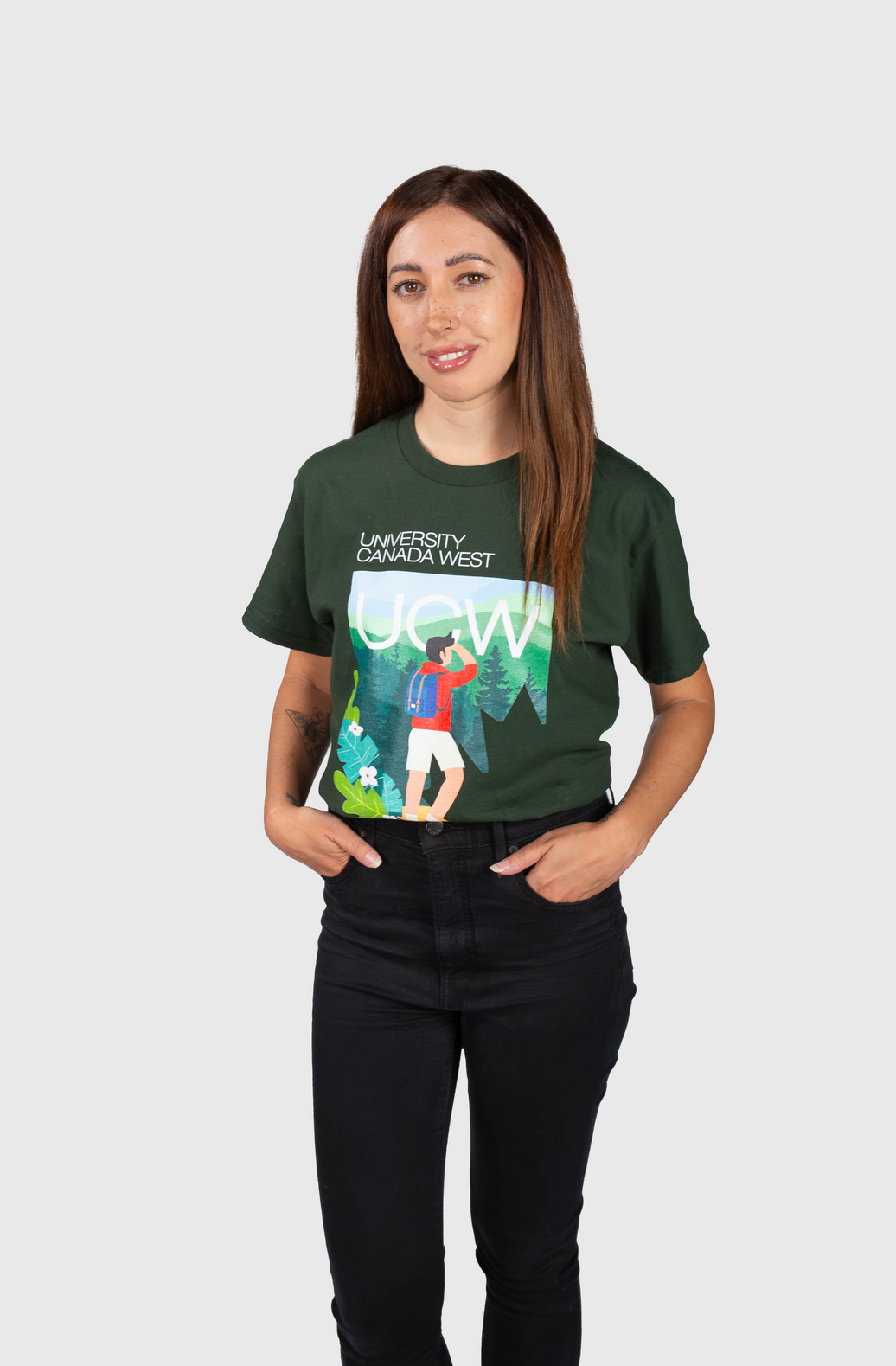 West Coast Vibes: Green Hiking Shirt