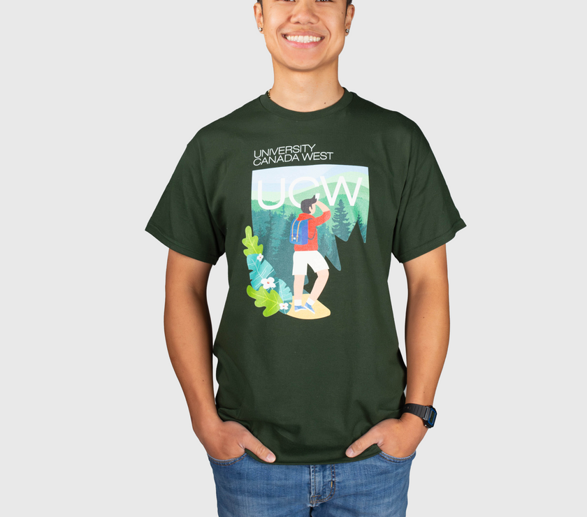 West Coast Vibes: Green Hiking Shirt