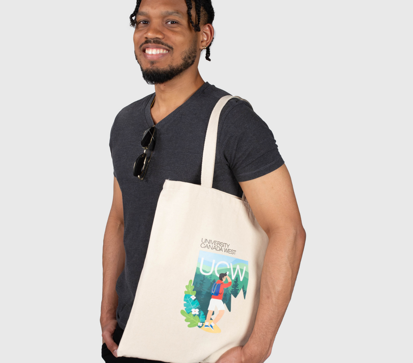 West Coast Vibes: Hiking Tote Bag