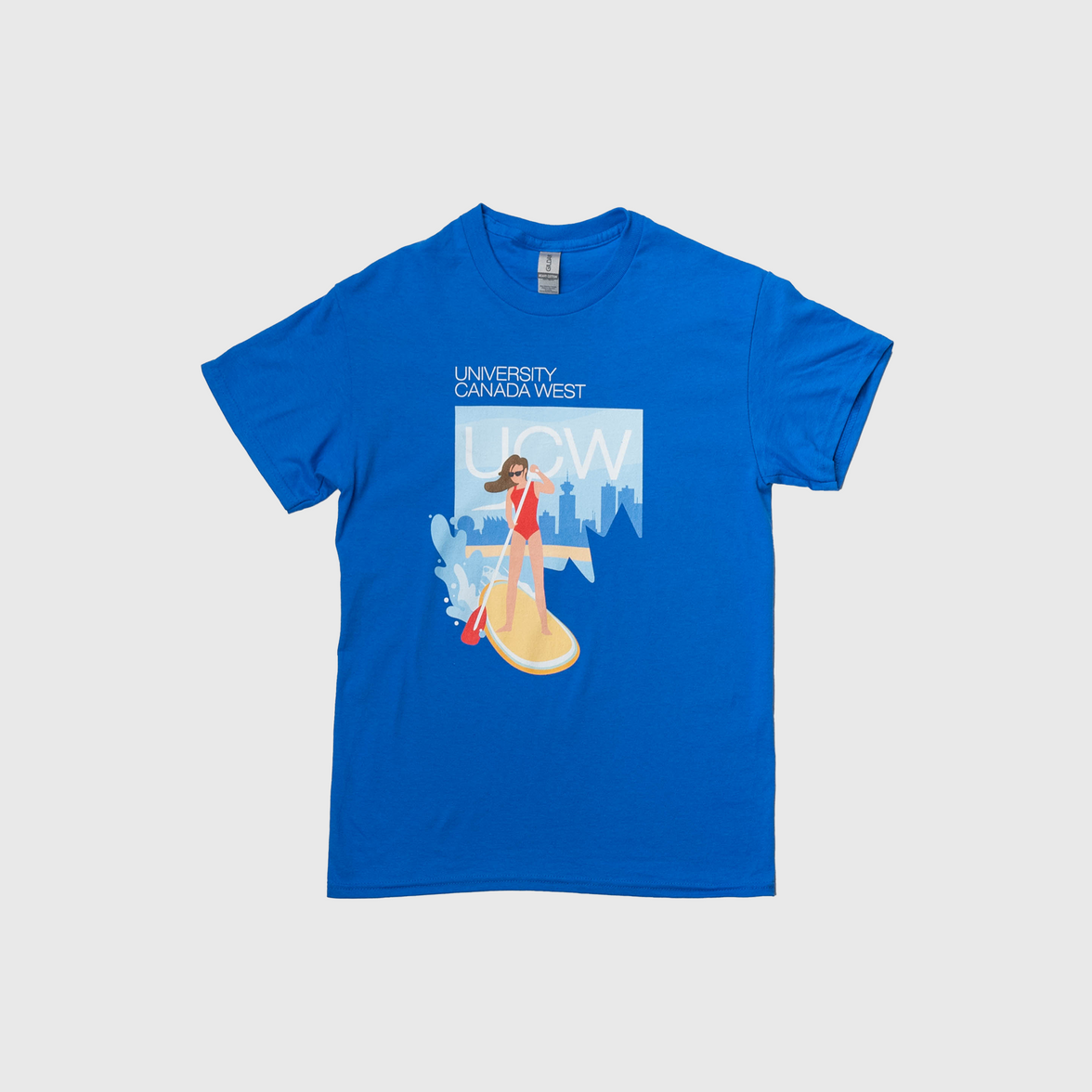 West Coast Vibes: Blue Paddleboarding Shirt