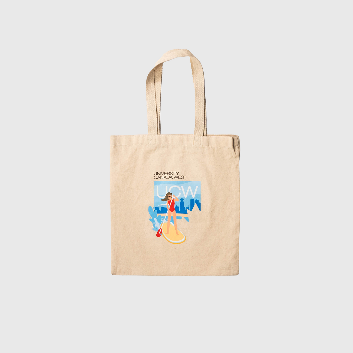 West Coast Vibes: Paddleboarding Tote Bag