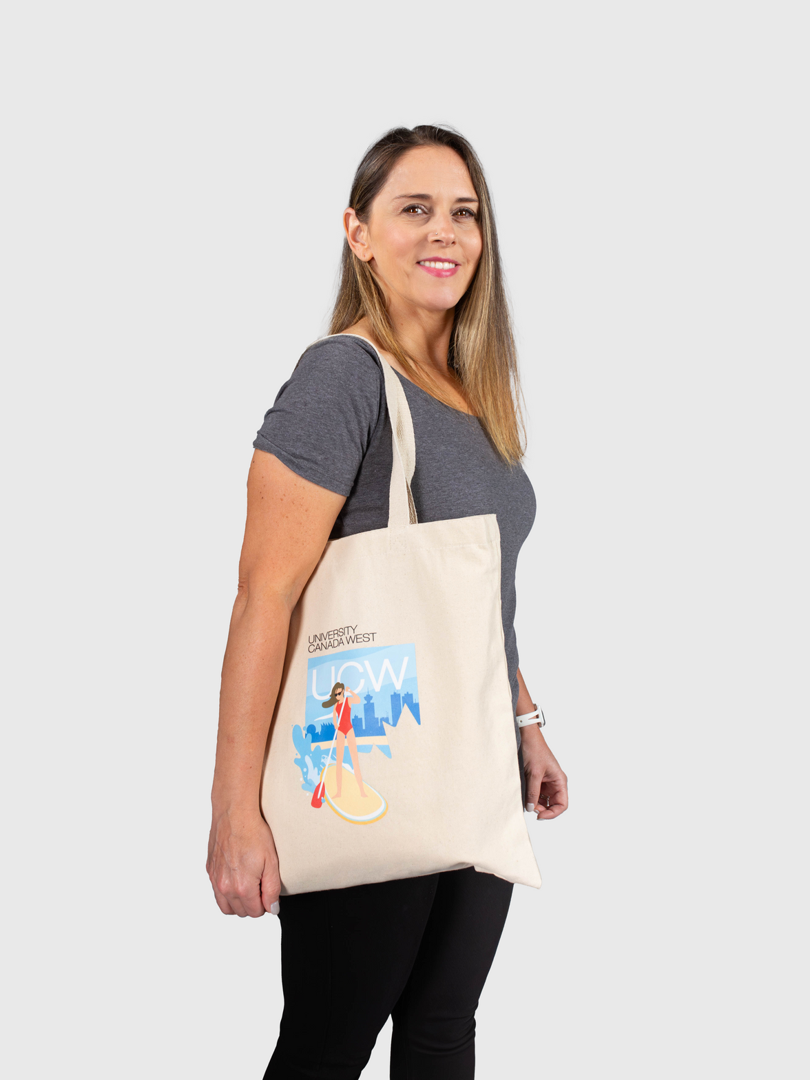 West Coast Vibes: Paddleboarding Tote Bag