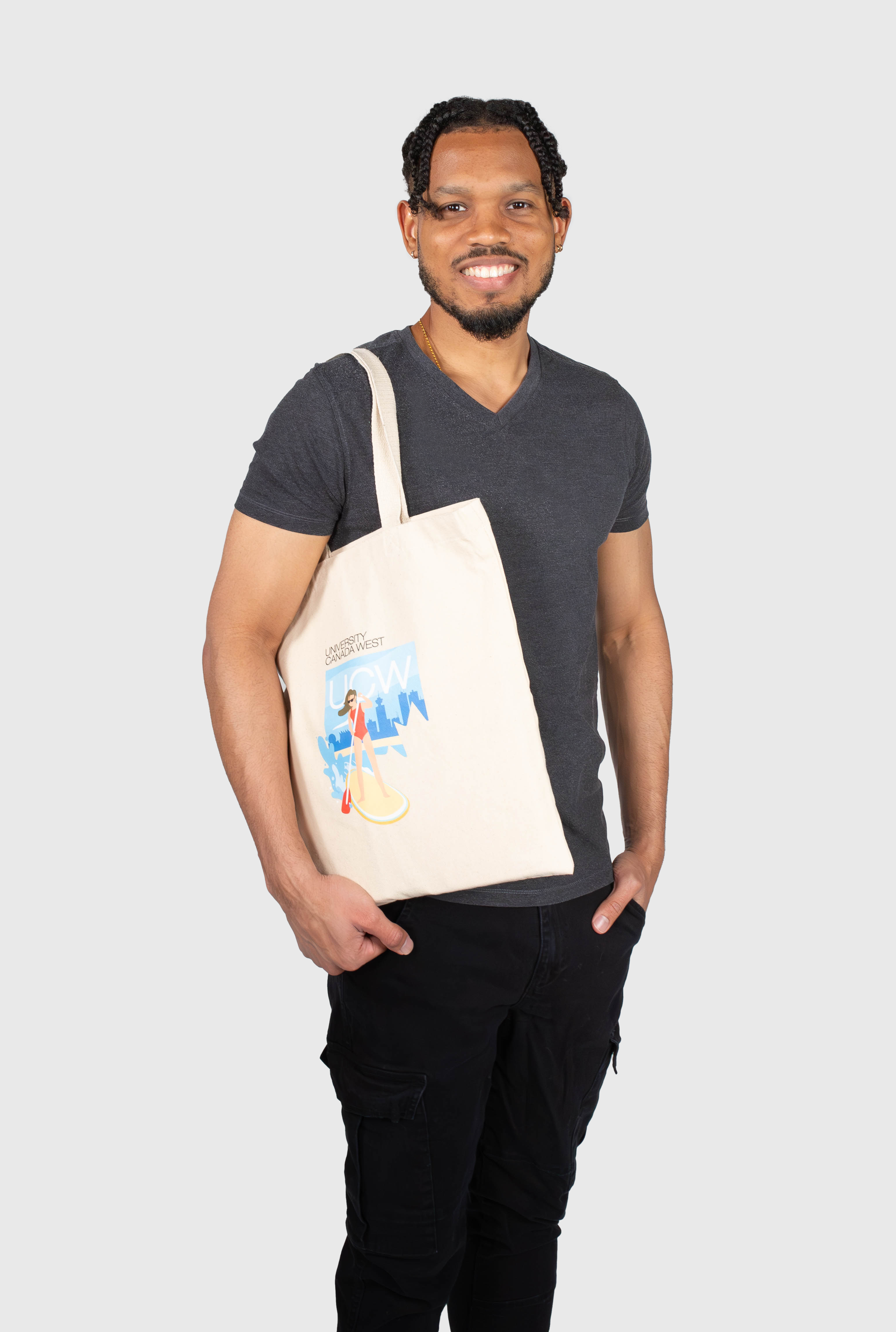 West Coast Vibes: Paddleboarding Tote Bag